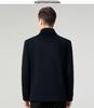 Men's Middle-Aged Autumn/Winter Thick Wool Business Casual Jacket - Plus Size Dad's Outerwear