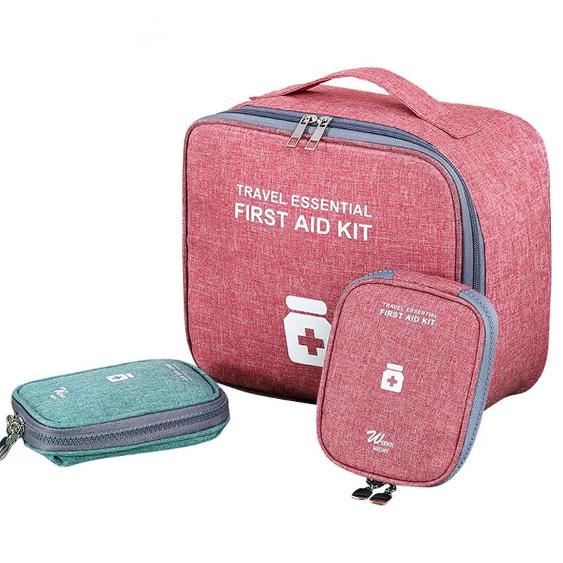 Portable First Aid Kit Storage Bag Oxford Cloth Medicine Storage Bag Emergency Medical Box for Travel Outdoor Camping Survival Bag Pill Case