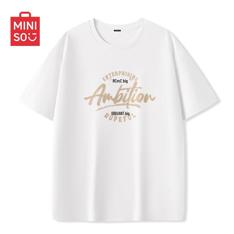 MINISO Men s Pure Cotton Loose Short Sleeve T-Shirt XL 1470₽