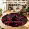 Round Rug Custom NameTokyo Ghoul Pattern Non Slip Carpet Home Floor Decor