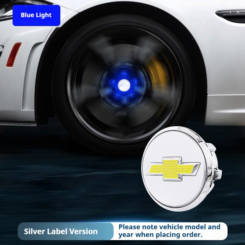 4 PCS ABS+LED 60mm Badge Car Wheel Center Caps Auto Parts for Chevrolet Cruze Captiva Lacetti Spark Aveo Orlando Camaro