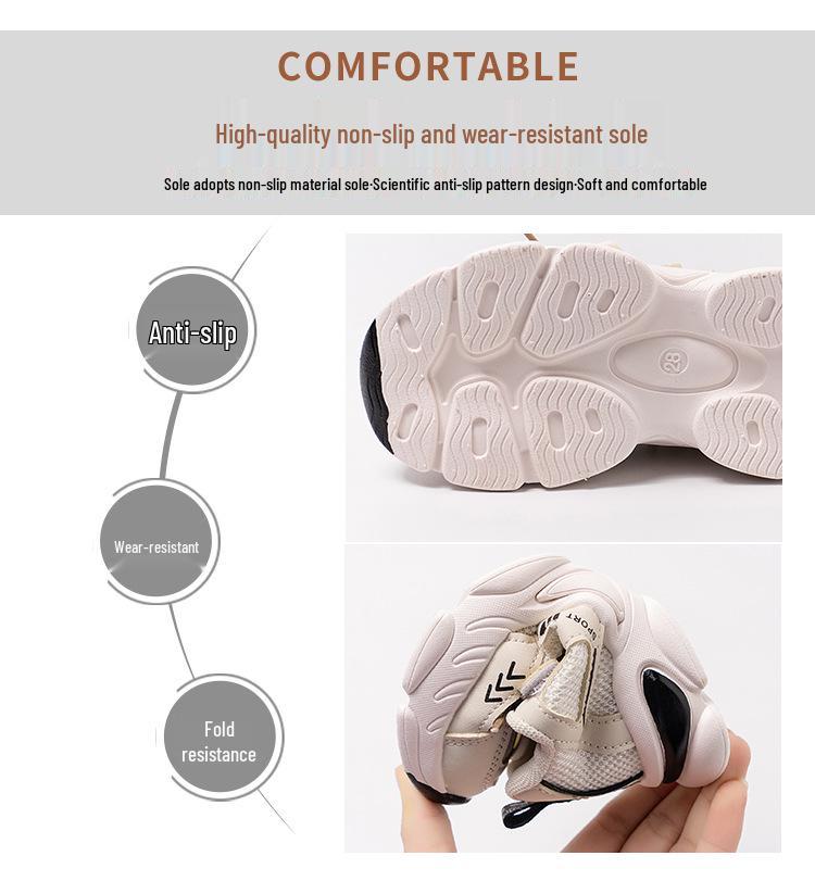 Frühjahr 2026 KindersportSchuhe, Atmungsaktives Mesh, Weiche Sohle, Leichte Laufschuhe für Jungen & Mädchen, Freizeit-Sneaker