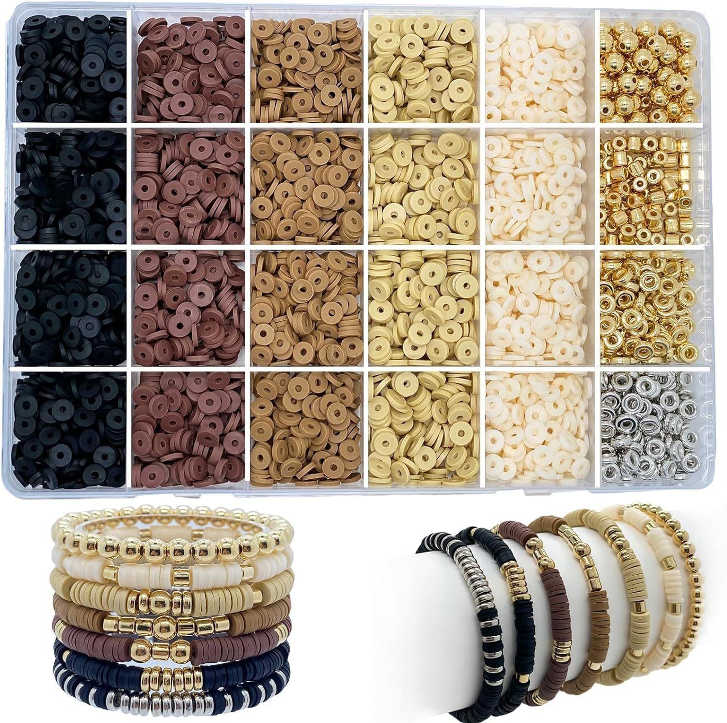 Macaron Morandi Color Diy High-End Bracelet Making Clay Beads, Soft Pottery Letter Beads Spacer Bead Set