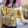 Cappotto lungo in cotone con maniche lunghe e tinta unita alla moda da donna