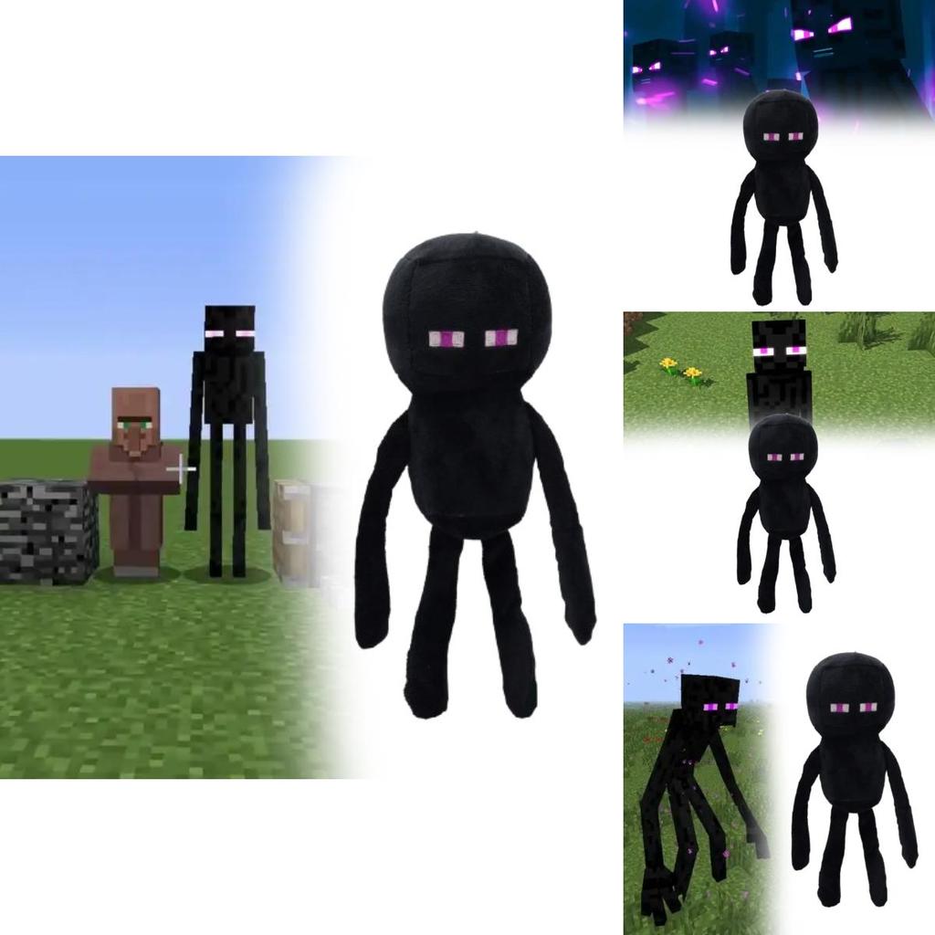 Minecraft Enderman Plush Toy With Pp Cotton Filling For Collectors And Kids
