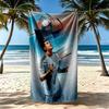 Cristiano Ronaldo Beach Towel High Absorbency Quickdry Comfortable Lightweight Suitable For Swimming Gym Camping Yoga Vacation