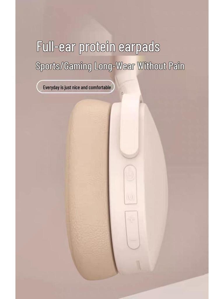 High-Fidelity Wireless Over-Ear Bluetooth Headphones with Long Battery Life, Noise Cancelling, Microphone - Ideal for Sports, Gaming, and Esports.