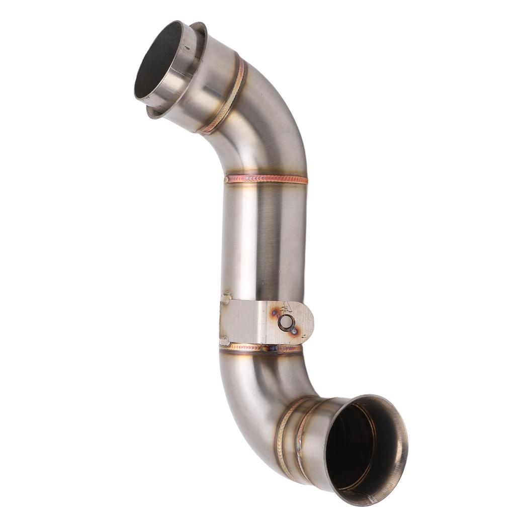 Motorcycle Middle Exhaust Pipe Stainless Steel Silver Rustproof Heat Resistant Replacement For Adventure 790 2019‑2022