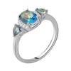 Silver Ring with Mystic Topaz 1.43ct (2058434) 2.83 Gr. 925 Samples