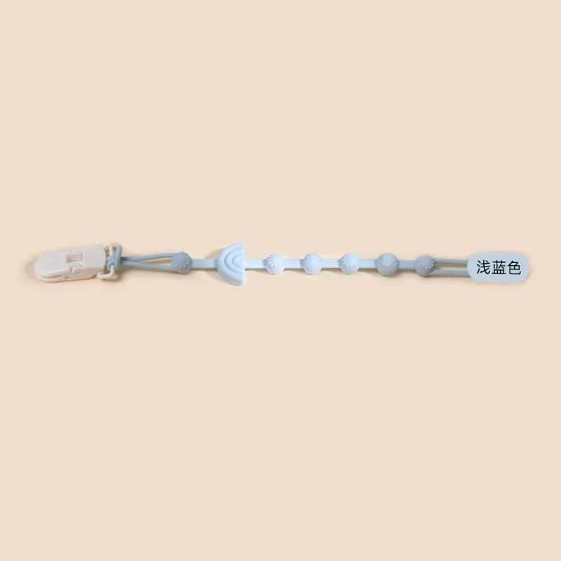 Baby Silicone Pacifier Chain Clip Dummy Nipples Holder Clips BPA Free Babies Teething Chain Toy Gifts For Cute Baby Accessories