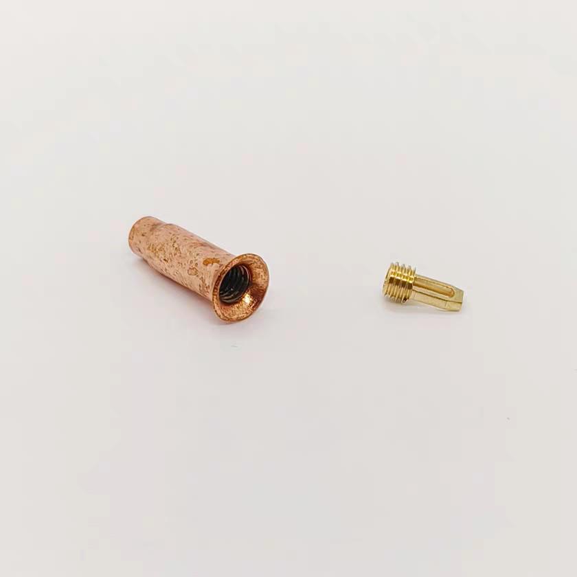 Copper Bell Mouth Flaring Capillary Tube Connector for Refrigeration, 1/4" Nut
