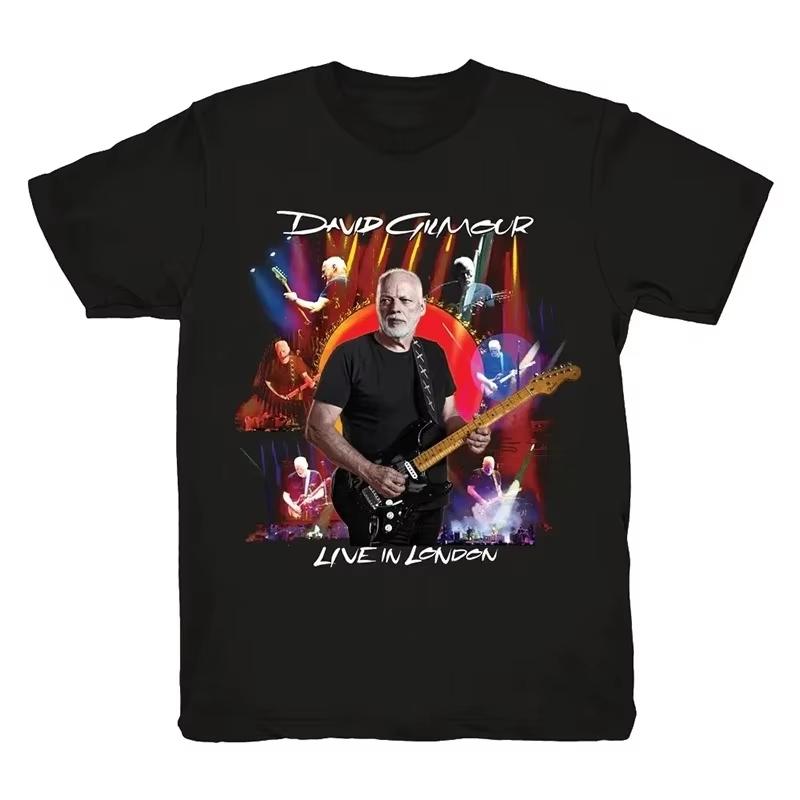 Menn og kvinner Harajuku streetwear hiphop mote bomulls topp sommer ny T-skjorte David Gilmour plakat trykt T-skjorte