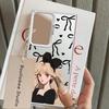 Cartoon Girl Bow Phone Cover Case for Samsung Galaxy S25 S22 S24 FE S25Edge S23 Ultra S20 Plus S23 Note 20 Ultra S21