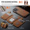 MAGKING K3 Series For iPhone 15 Pro Case Compatible with MagSafe Wallet PC+TPU+PU Phone Cover