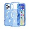 iPhone18ProMax Magnetic Mobile Phone Case Is Suitable for Apple 18Pro Terminator Transparent Glitter MagSafe Case.