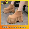 Non-slip casual muffin bottom women's short boots 2025 autumn and winter new small popular thick-soled Martin boots women