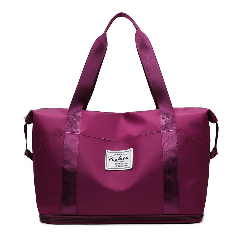 

New travel bag large capacity waterproof duffel bag fitness sports bag boarding accommodation bag travel bag темно-фіолетовий колір