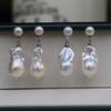 Design a new model Goddess-style, vintage French court-inspired, high-luster freshwater baroque pearl earrings