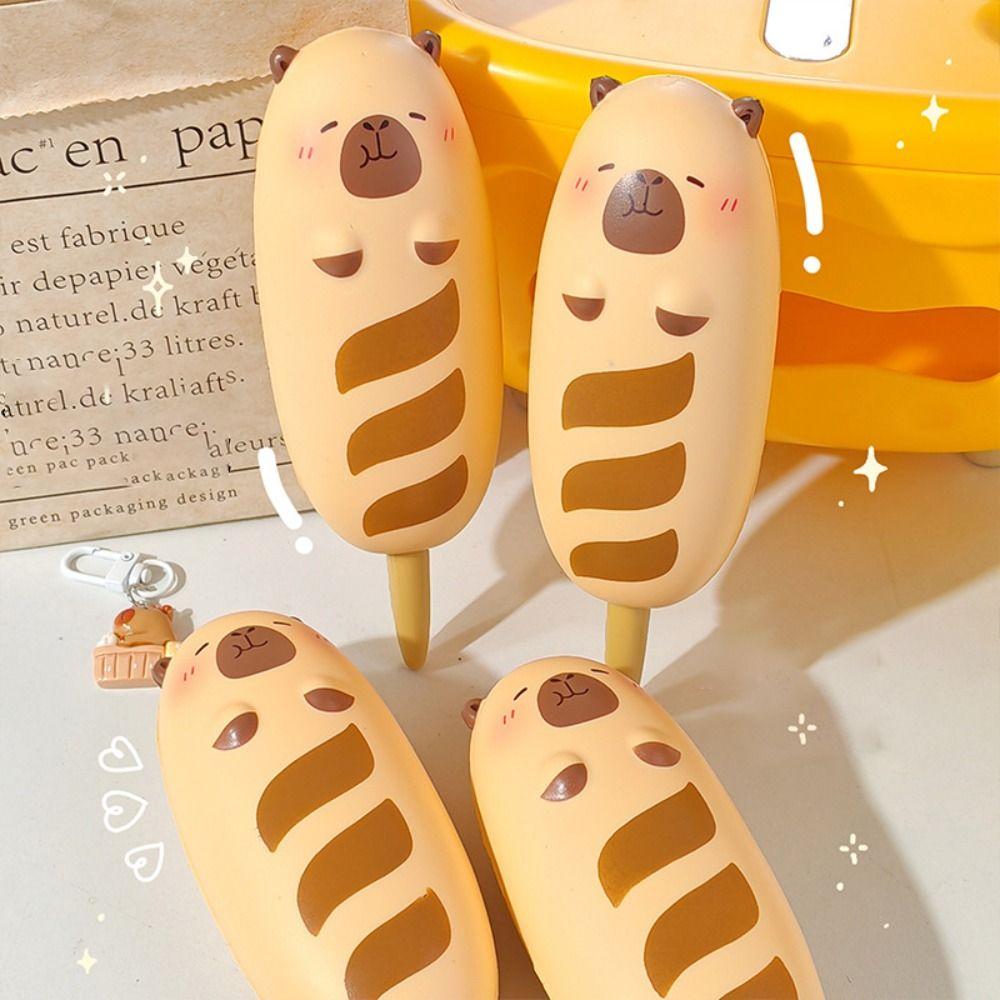 

1pc Capybara Gel Pen Bread Shape Neutral Pen New Ballpoint Pen Writing Supplies
