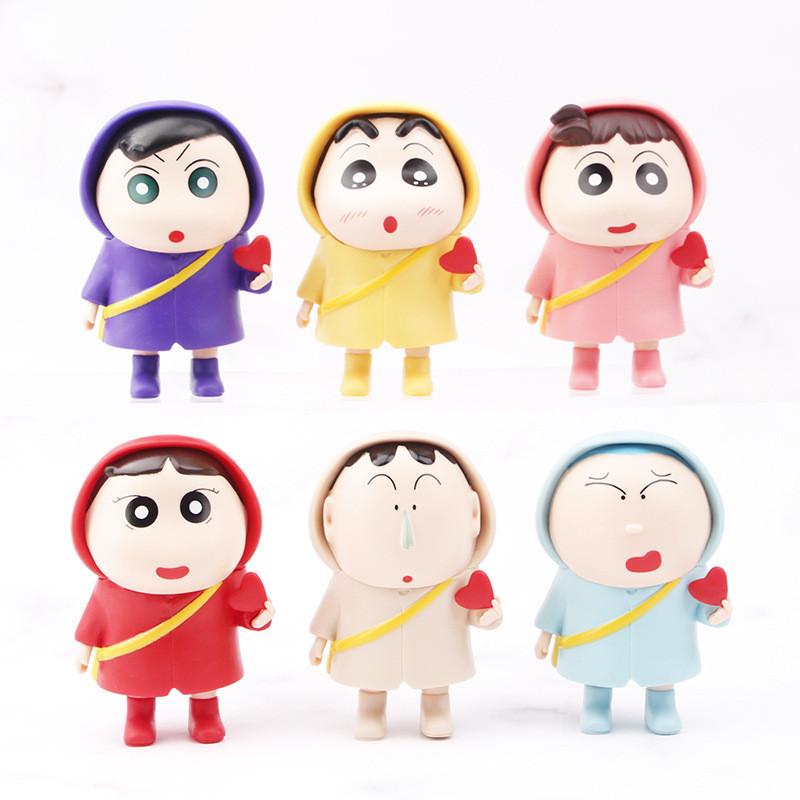 Niedliche PVC-Figur „Crayon Shin-chan Spring Defense Team“ – Sammelbox