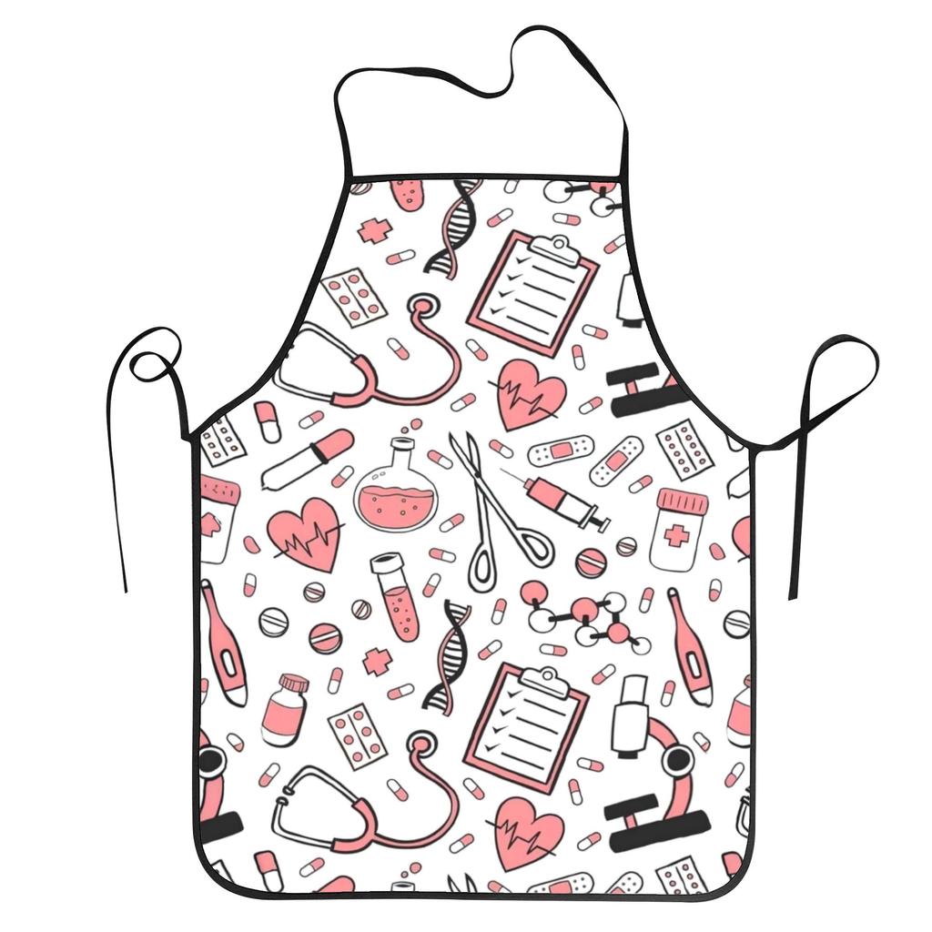 Enfermera En Apuros Nurse Medical Doctor Apron Kitchen Grill Bib Tablier Home Cleaning Gardening Pinafore for Chef Barista