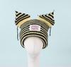 Striped Cat Ear Knit Wool Hat: Autumn/Winter Fashion for Couples