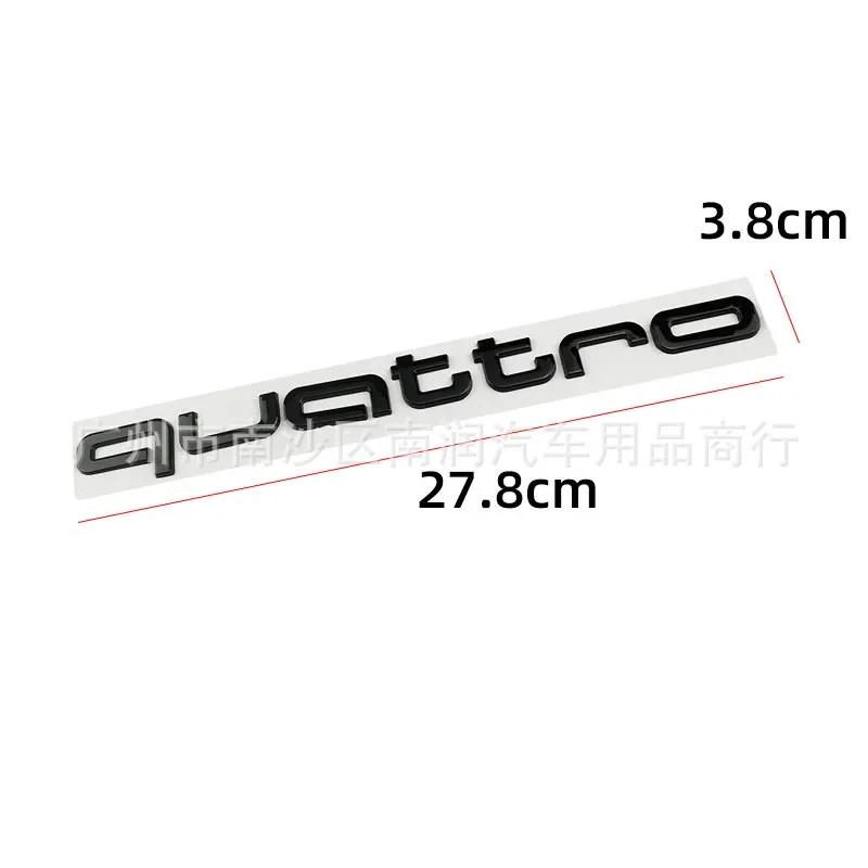 Car Rear Trunk Badge Sticker For f2 Quatrro Q5 Q3 Q2 S3 S5 S6 RS3 RS4 RS5 B6 B5 B2 B7 TT TTS Badge Emblems Auto Accessories