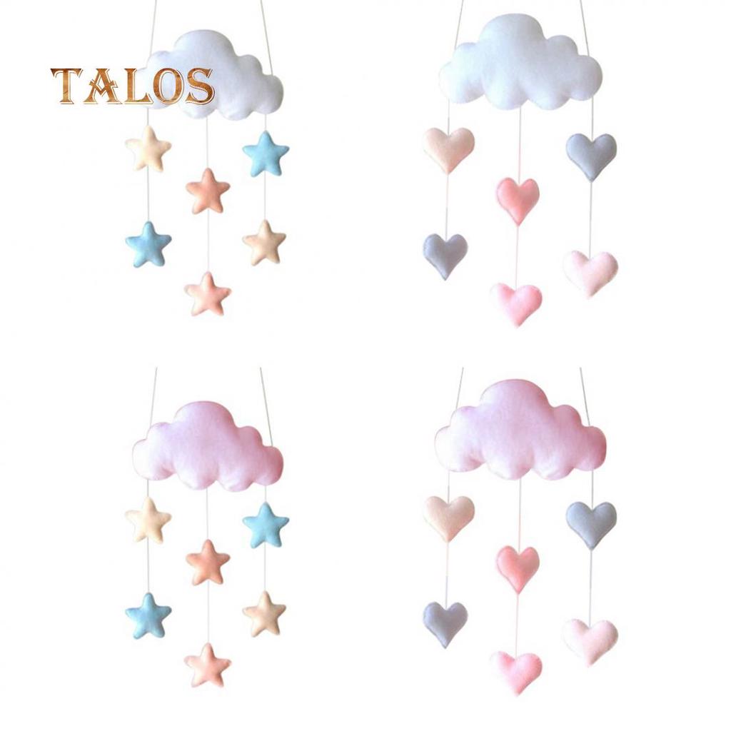 Cute Nordic Cloud Stars Hearts Baby Cloth Wall Hanging Decor Gift Photo Props Decoration