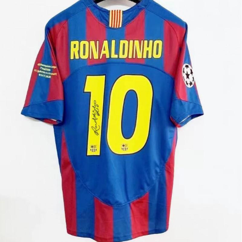 Retro Soccer Jersey Signed Edition Cristiano Ronaldo Beckham Kaka Ronaldinho Messi Short Sleeve Football Shirt Men Women