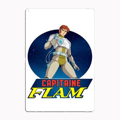 Captain Future Captain Flam Metallschild Poster Garage Raumdeko Automobilclub Custom Zinn Vintage Heimdeko