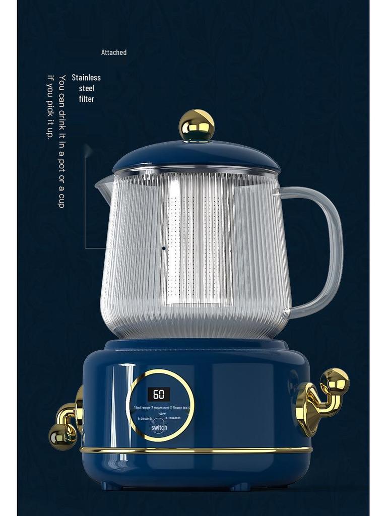 Electric Multifunctional Stew Cup & Kettle: Portable Boiling & Heating for Tea, Bird's Nest, and Health Drinks