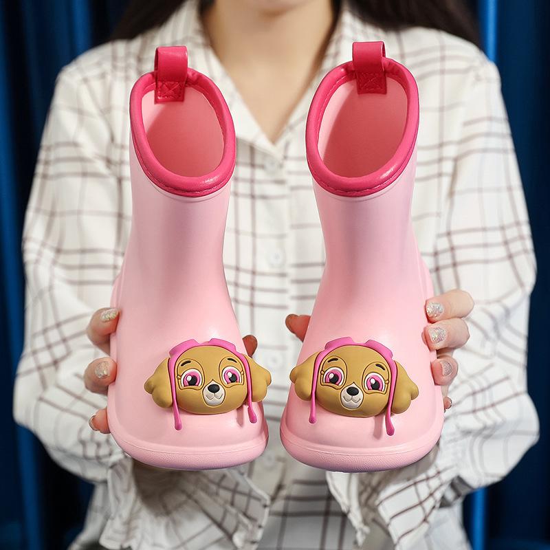 Paw Patrol Children's Rain Boots Boys Baby Non-Slip Rain Boots Girls Students Rainy Day Waterproof Water Shoes Toddler Rubber Shoes