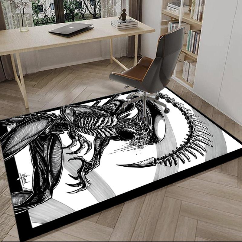 Alien Fire Carpet, Kitchen Rugs, Yoga Mat, Non-Slip Mats, Rug for Bathroom, Living Room bedroom, Camping Rugs Christmas Gift