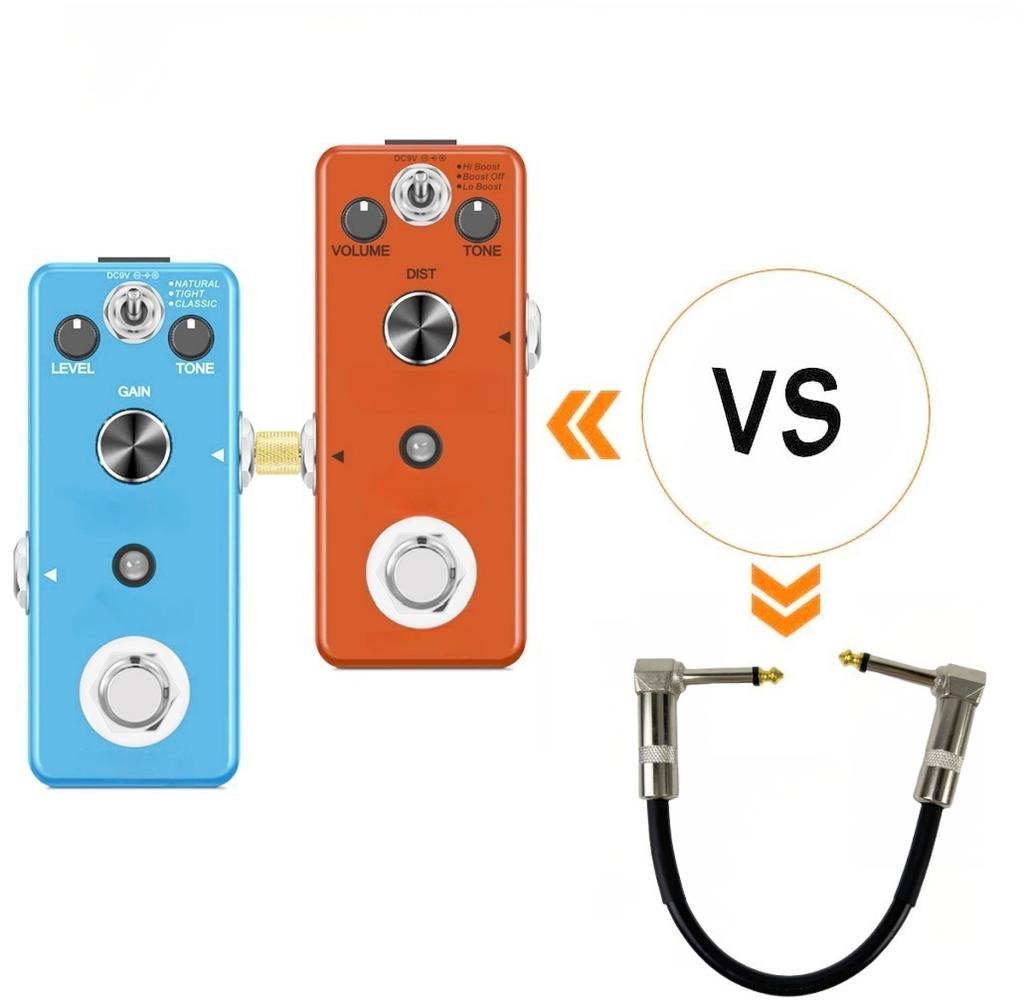 4PCS Guitar Pedal Connector Straight/Z-Type 6.35mm Pedals Coupler Pedal  to Pedal Connector, TS Copper Male for Guitar Pedal