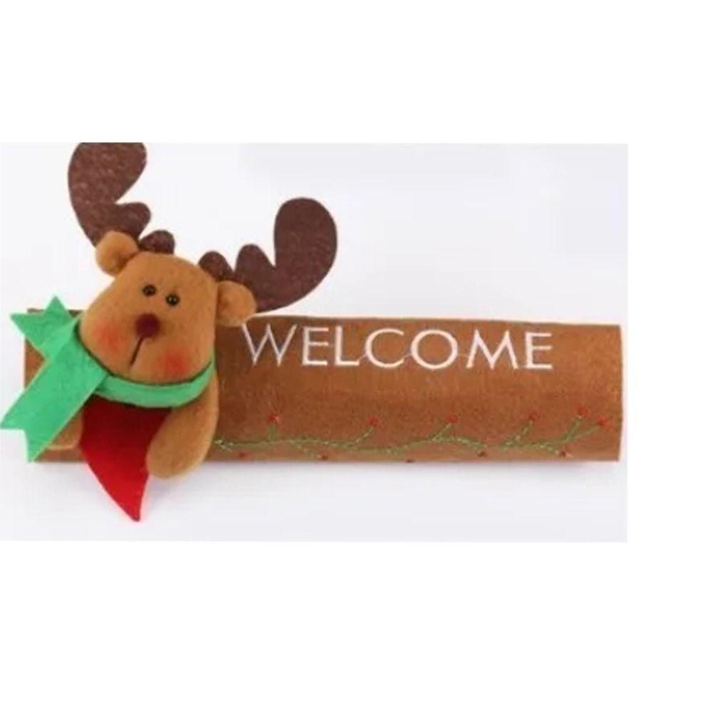 Christmas Microwave Oven Door Handle Cover Dishwasher Door Handle Cover  Xmas Party Decoration