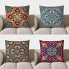 Colorful Ethnic Pattern Double-Sided Printed Pillow Cover Short Plush Suitable Living Rooms Bedrooms Sofas Throw Cushion Cover