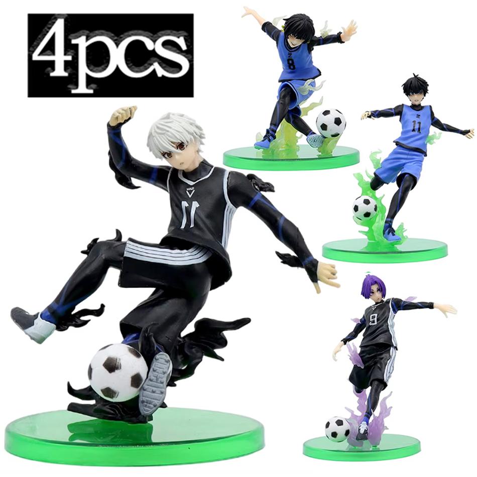 Blue Prison Anime Figurine Seishirō Nagi Meguru Bachira Yoichi Isagi Reo Mikage Figurine PVC Model Anime Peripheral Toy Ornament