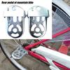 1 Çift Bisiklet Ayaklığı Güçlü Yük Taşıyan Katlanabilir Çelik Paslanmaz Bisiklet Ayak Ayaklığı Pedalı MTB için