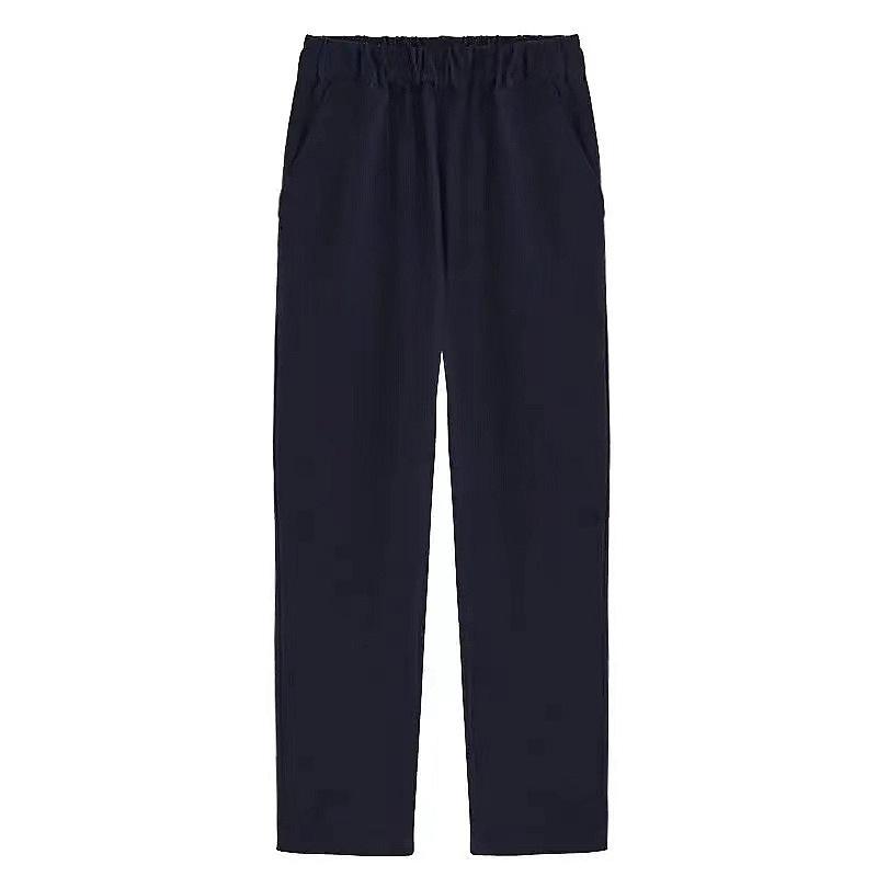Kids' Khaki and Navy Elastic Waist Western Uniform Pants for Boys and Girls