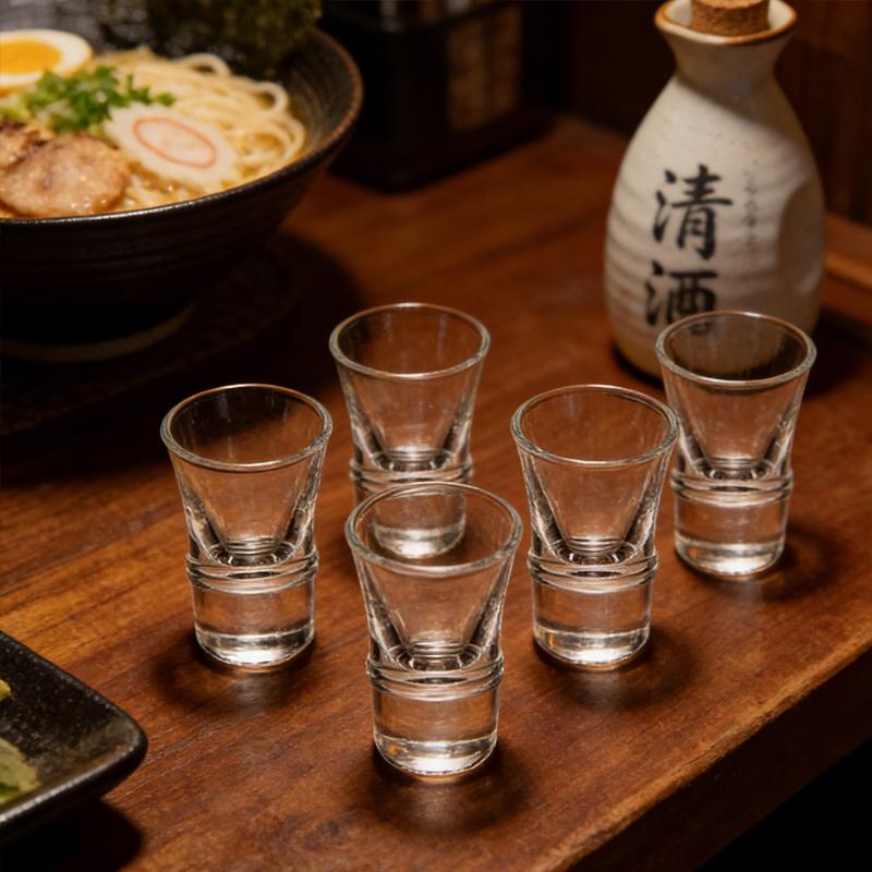 Luxury Whiskey Glass Drinkware Small Wine Glass Multiple Style Transparent Cocktail Glass Vodka Glass Simple High End Baijiu Cup