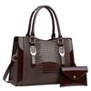 Fashion Crocodile Pattern Bag 2026 New Fashion Women's Bag Commuter Handbag Large Capacity Large Bag Messenger Bag