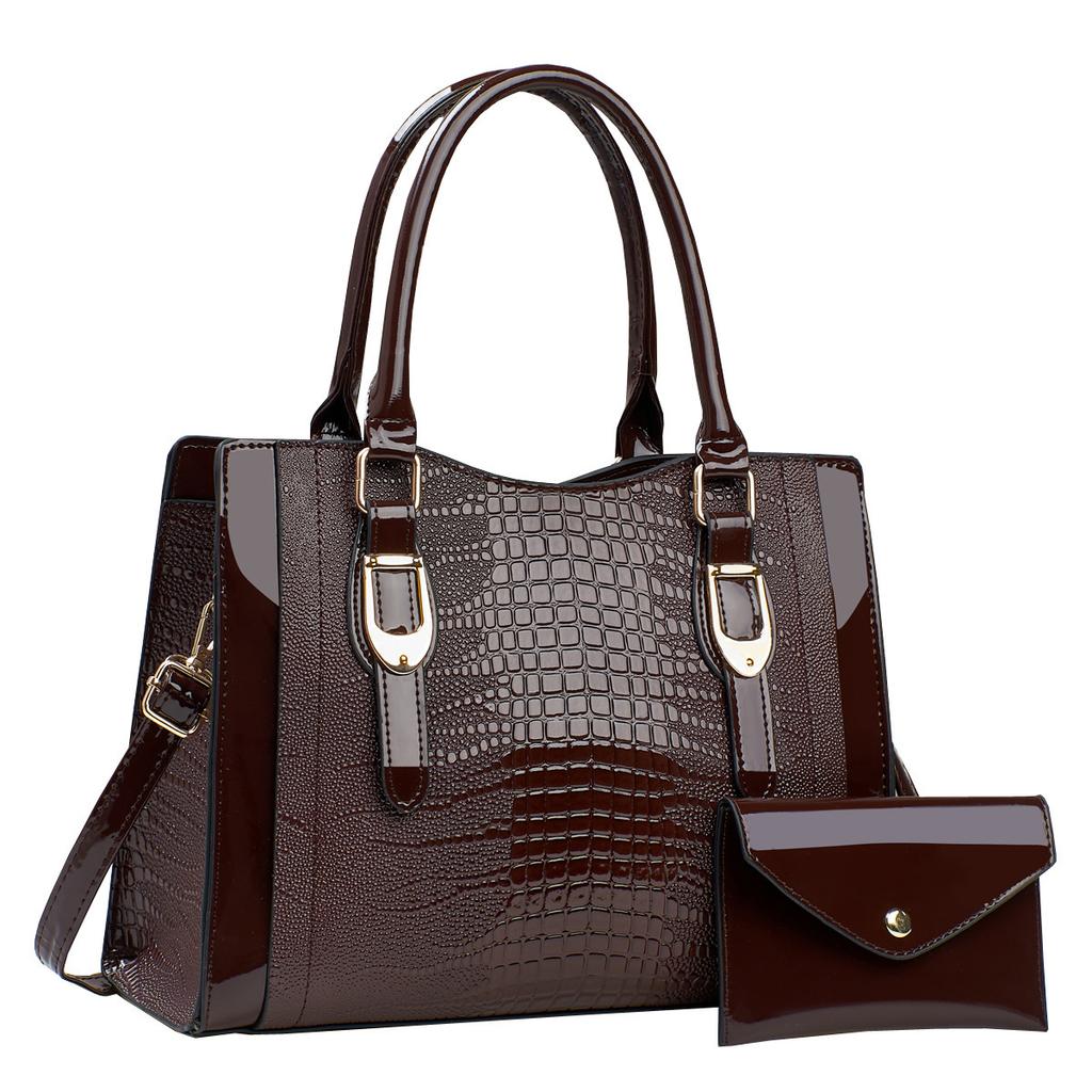Fashion Crocodile Pattern Bag 2026 New Fashion Women's Bag Commuter Handbag Large Capacity Large Bag Messenger Bag
