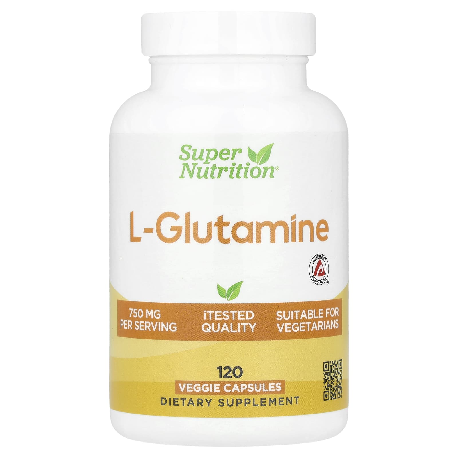 

L-Glutamine, 750 Mg, 120 Veggie Capsules