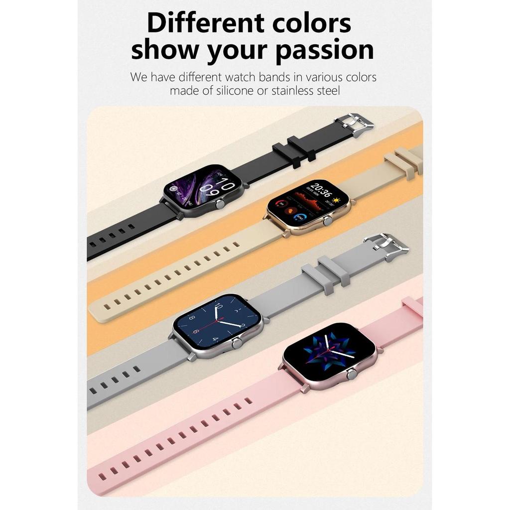 Nowy inteligentny zegarek dla mężczyzn i kobiet Prezent dla Xiaomi Pełny ekran dotykowy Sport Fitness Zegarki BT Call Cyfrowy smartwatch Zegarek na rękę