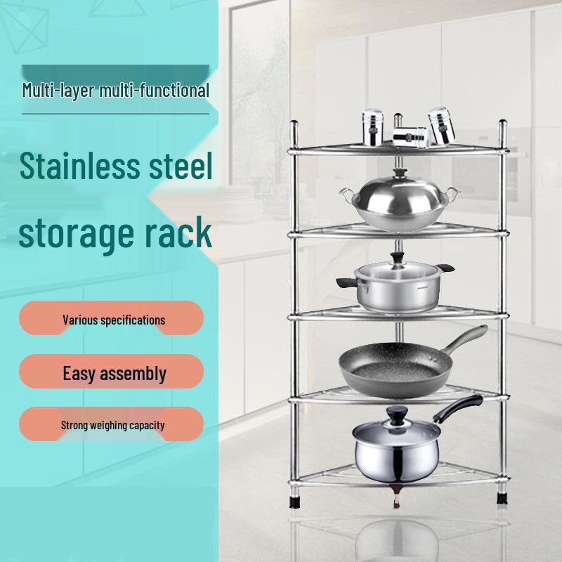 Extra Thick Stainless Steel Bathroom & Kitchen Basin Rack Stand Reinforced Extra Thick 4-Tier