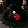Large Ruffled Witch Hat for Halloween Costume Party