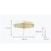 UV Protection Sun Umbrella & Canopy - 95% Blockage, Ivory