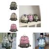 Trendy Geometric Pattern Canvas Backpack For Boys And Girls With Breathable Design