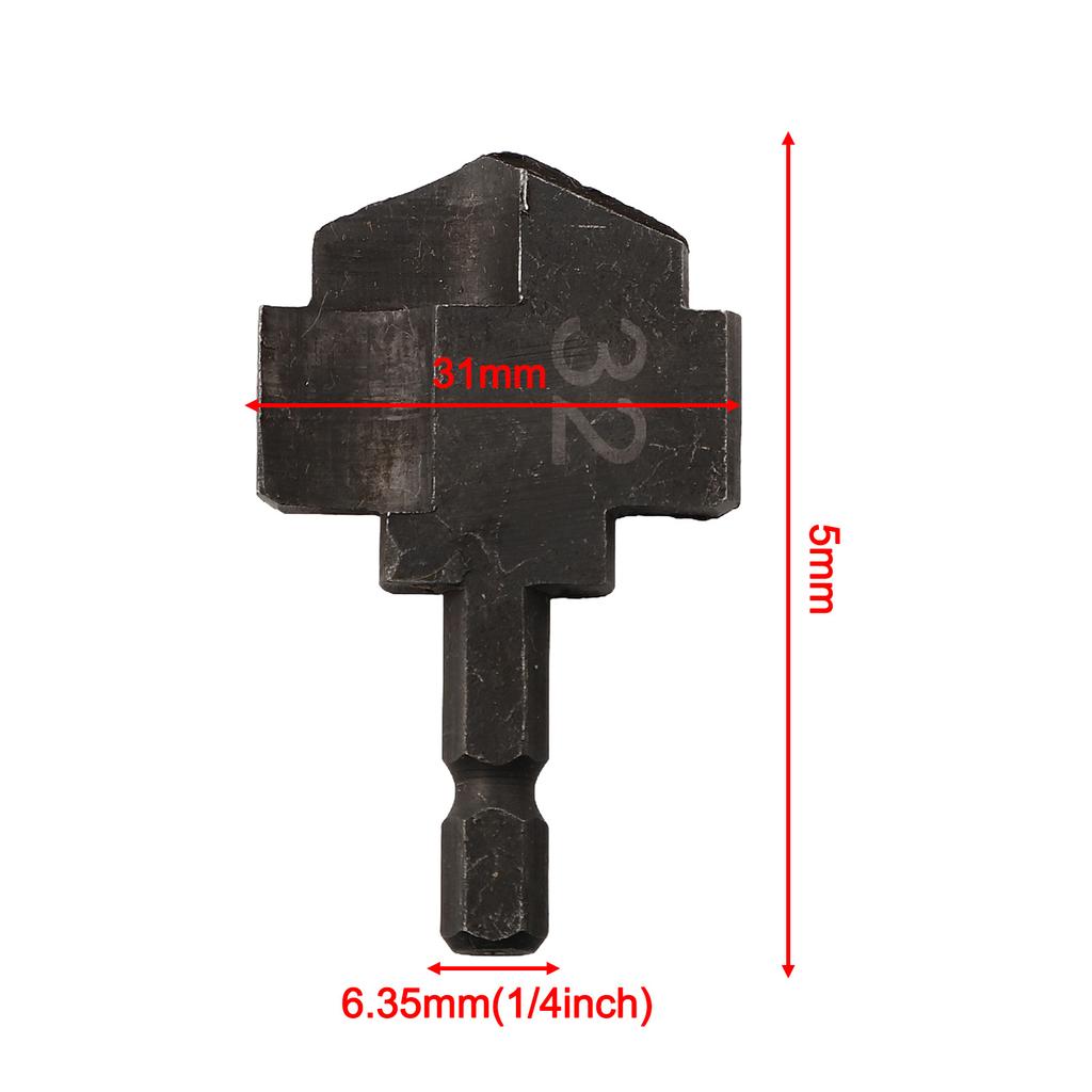 For Water Pipe Expansion Punch Water Pipe Connection Tool PPR Lifting Stepped Drill Bit 20 25 32mm 6.35mm Hexagonal Handle