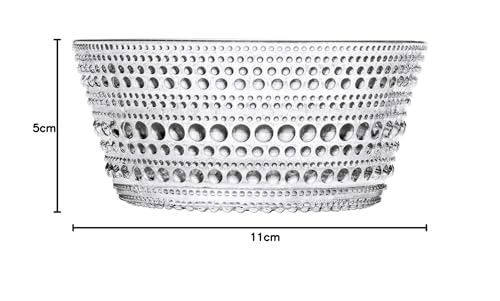 [Offiziell importiert] Iittala Kastehelmi Schalen- und Teller-Set (2-teiliges Set), 230ml, Klar, Nordischer Stil, Geschenk, Geschirr, Hochzeitsgeschenk, 1053563